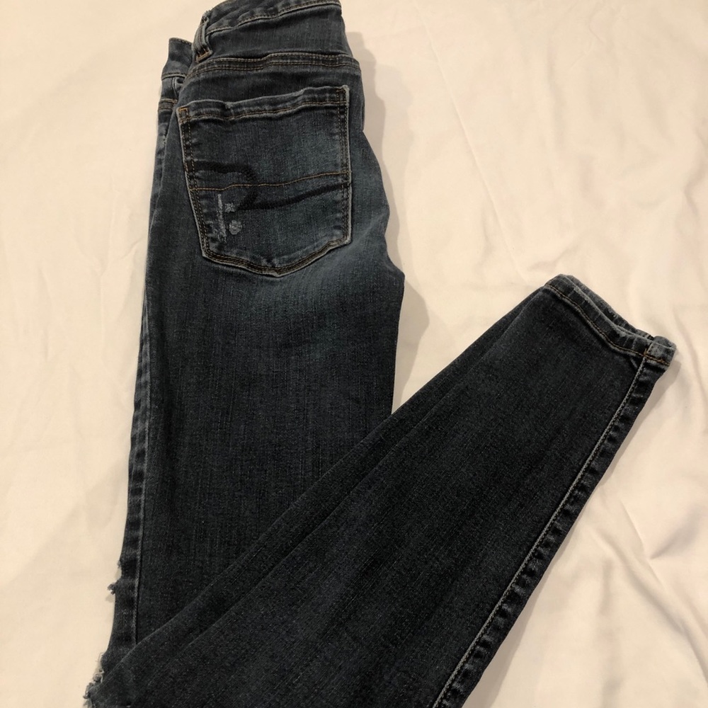 ❄️dark blue washed american eagle jeans ❄️